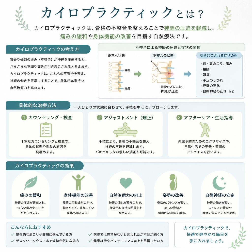 効果的なカイロプラクティック治療
