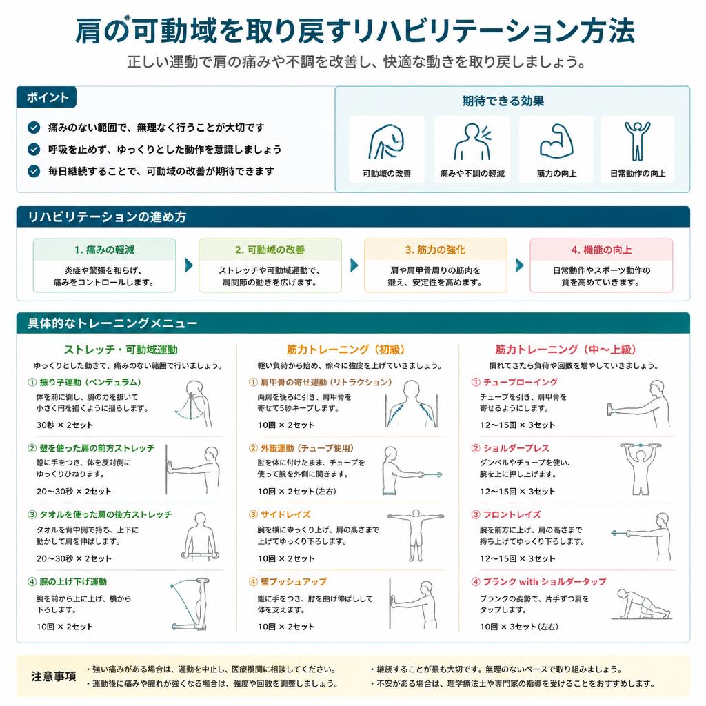 効果的な治療法：肩関節のリハビリ