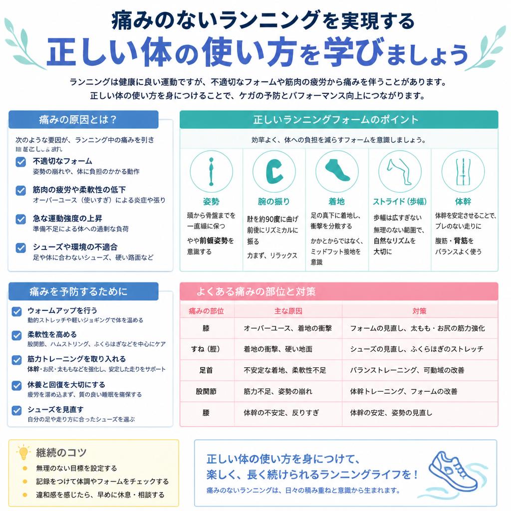 痛みを伴わないランニングの重要性