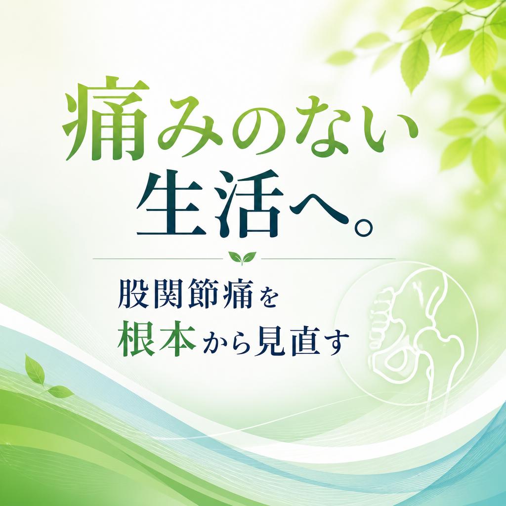 痛みのない生活へ。股関節痛を根本から見直す