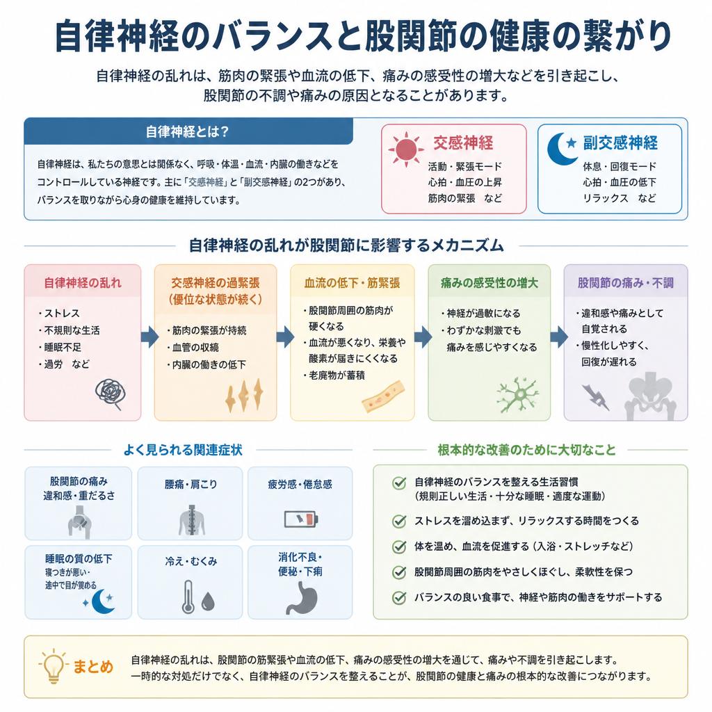 自律神経失調症と股関節痛の関連性