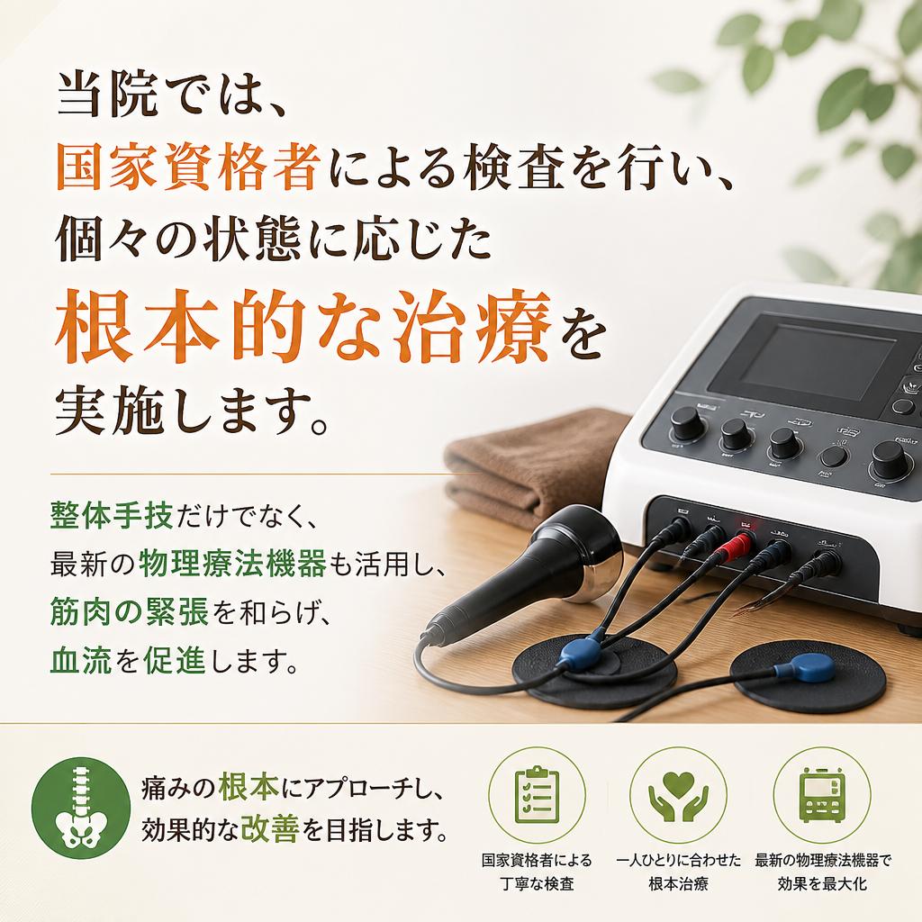 当院の肩こり治療法