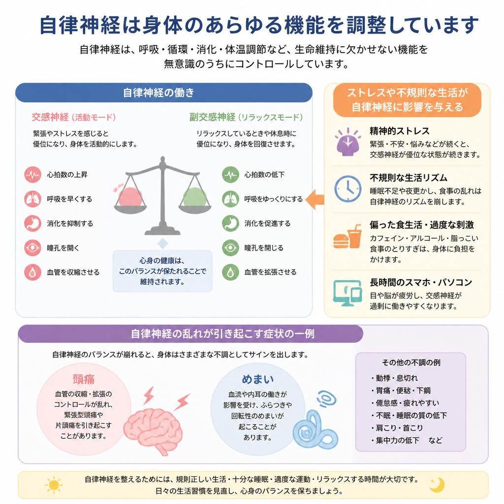 自律神経と身体の関係