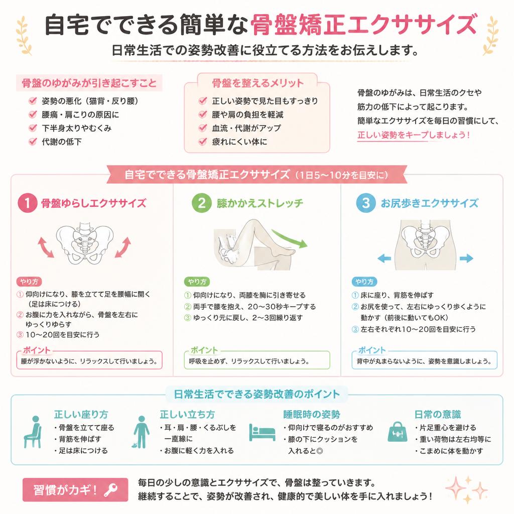 骨盤矯正エクササイズ