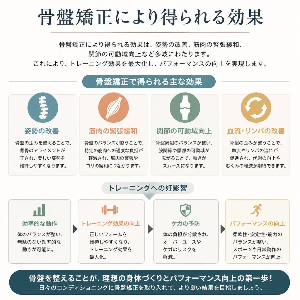 骨盤矯正のメリット
