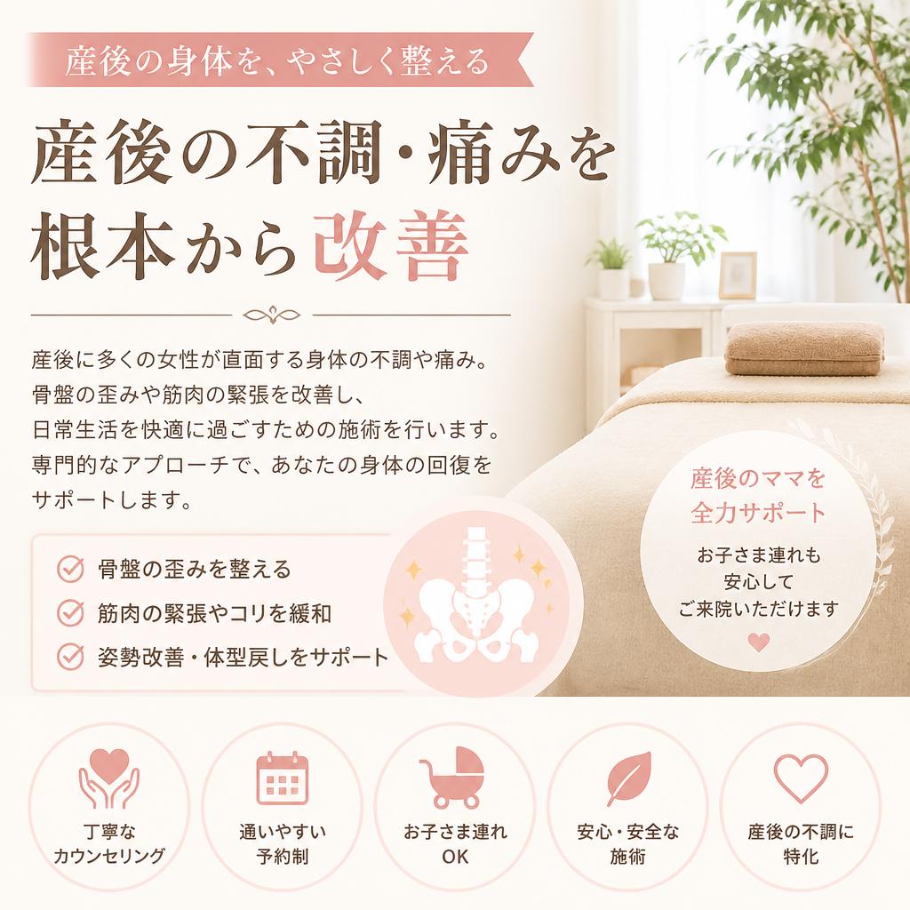 産後の痛み：女性特有の悩みに寄り添う