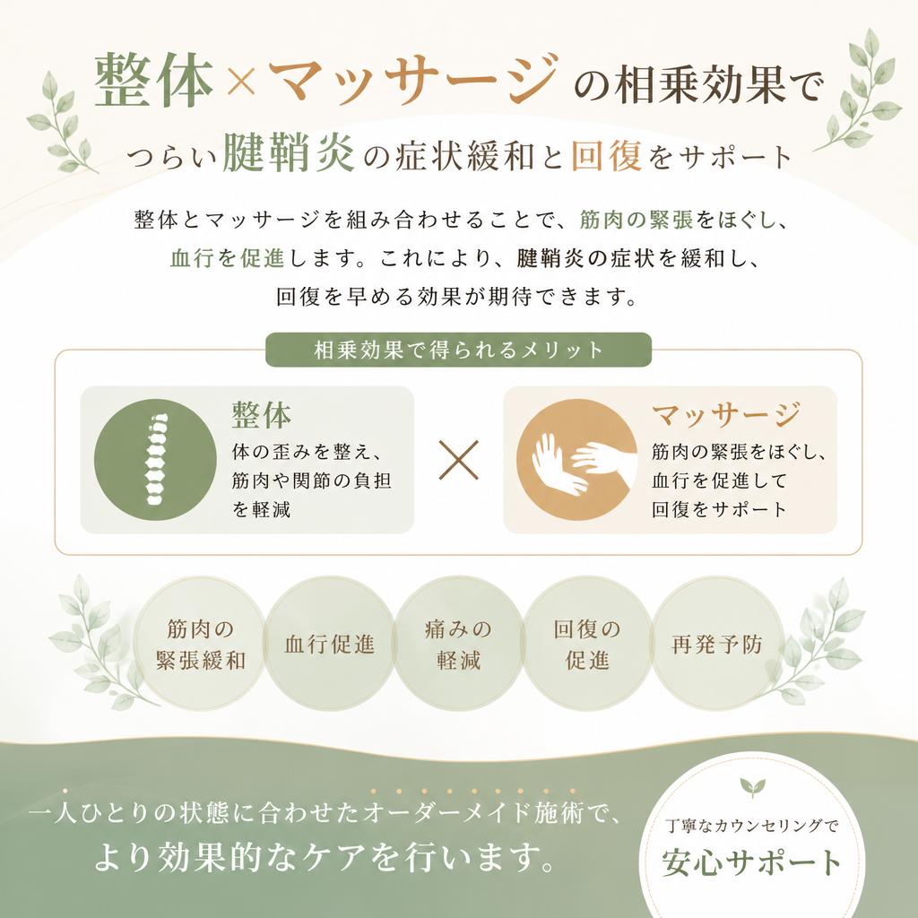 整体とマッサージの効果