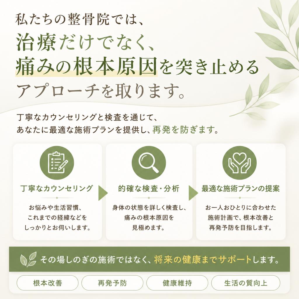 根本治療のアプローチ
