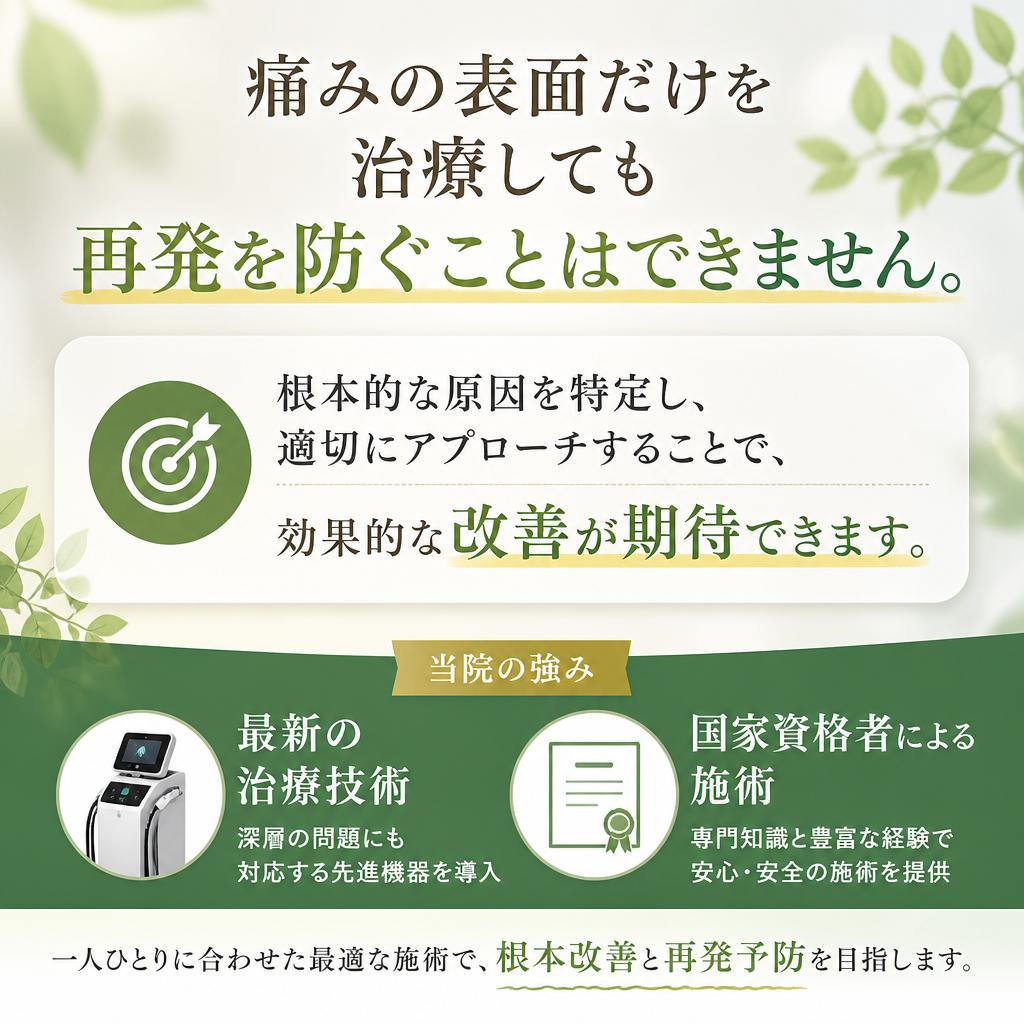 根本治療の重要性