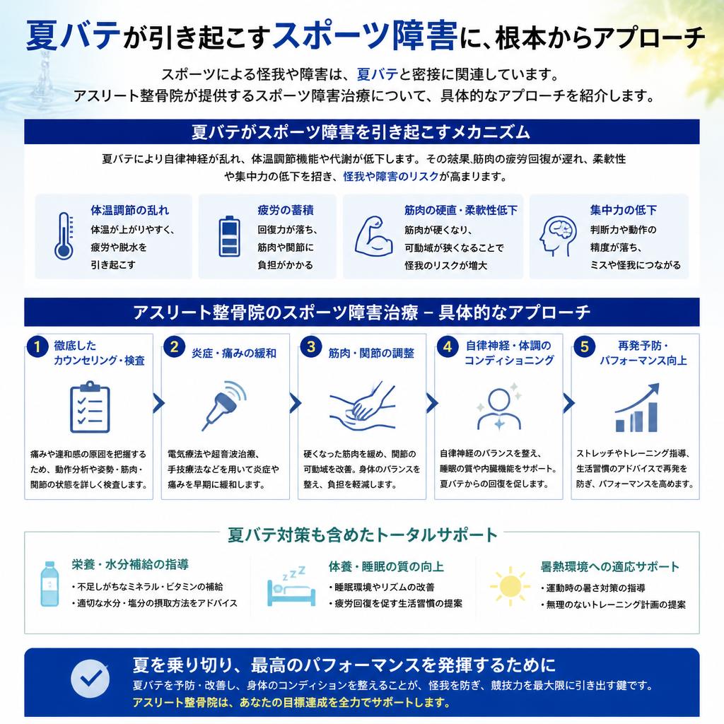 ◇ スポーツ障害と夏バテの関係