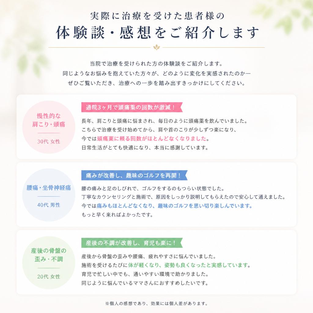 患者様の声