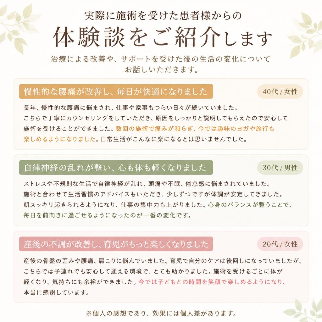 患者様の声