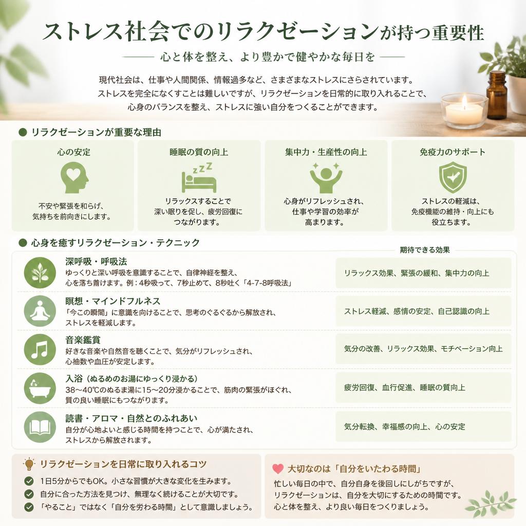 リラクゼーション法の効果
