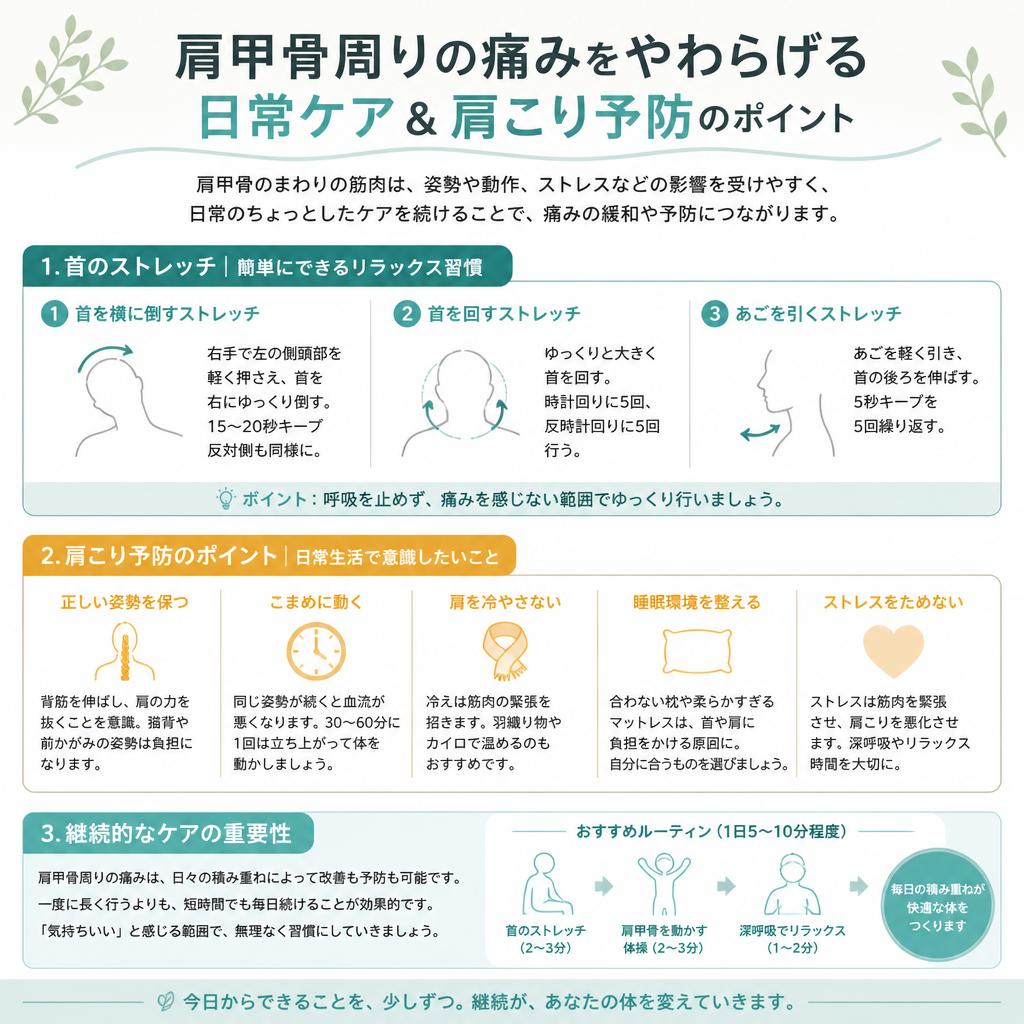 自宅でできる肩甲骨ケア