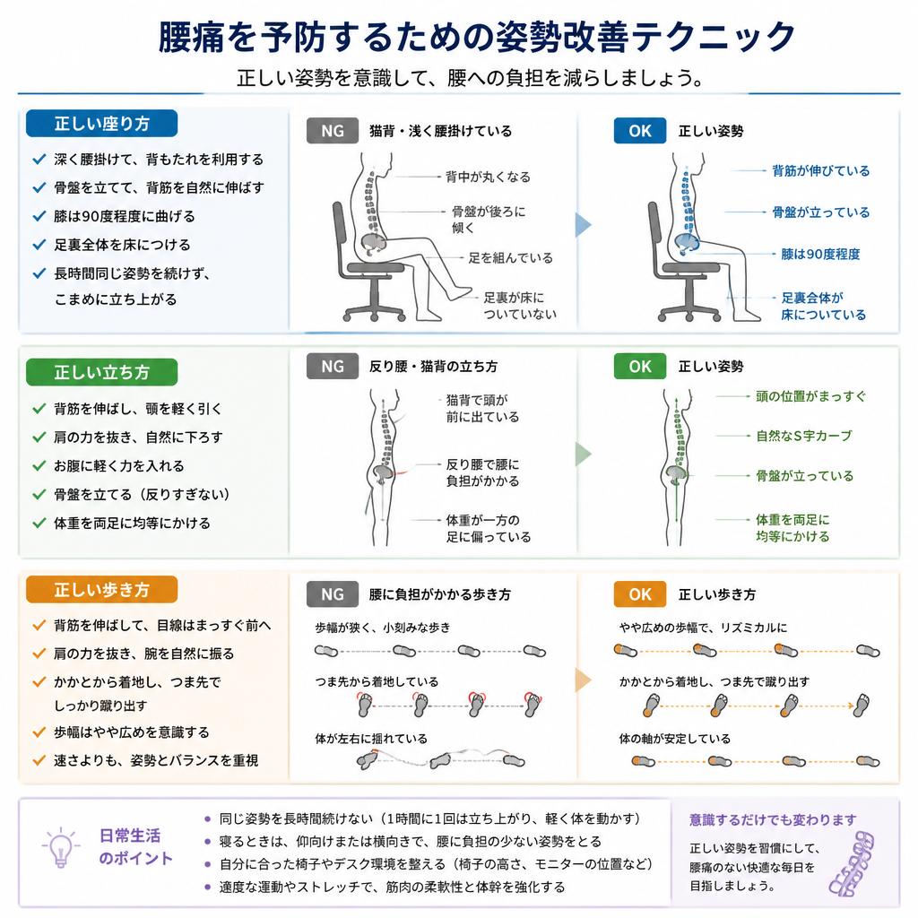 日常生活でできる姿勢改善