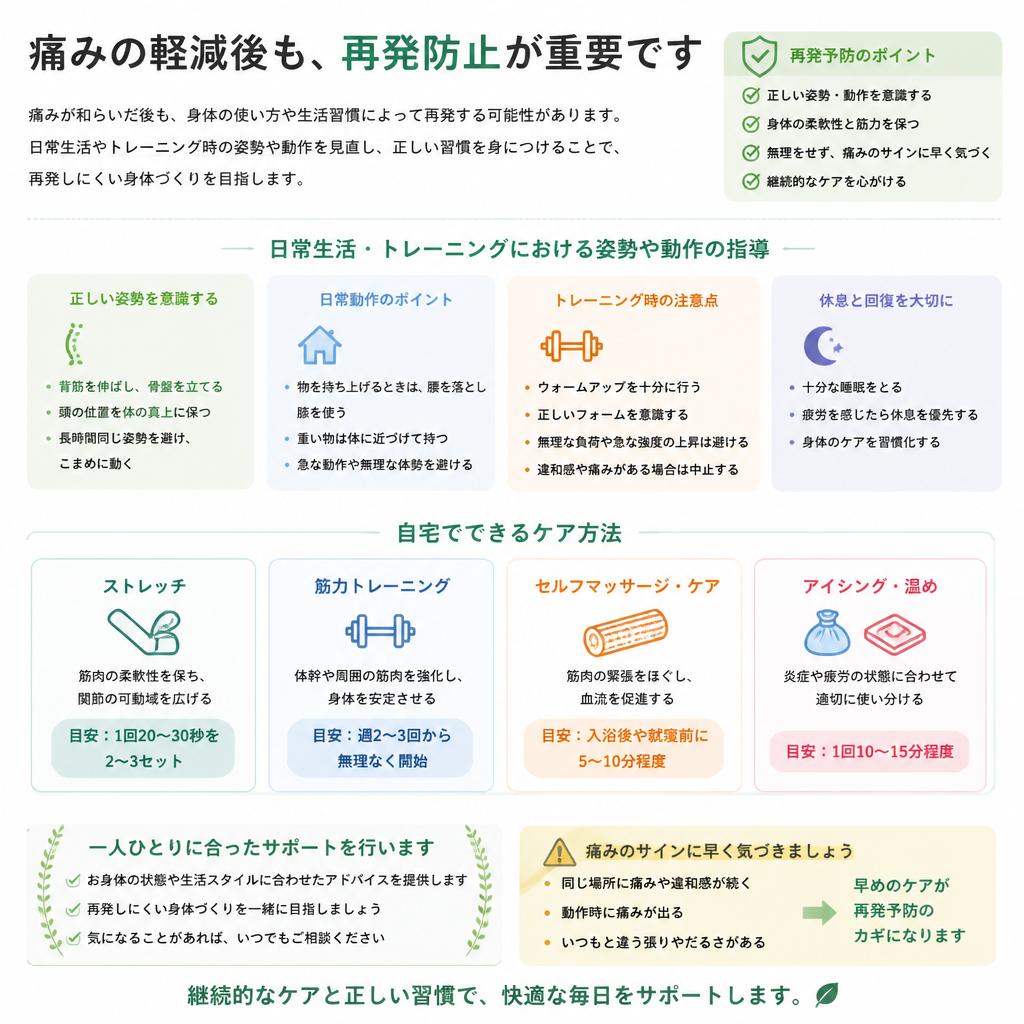 再発防止のサポート