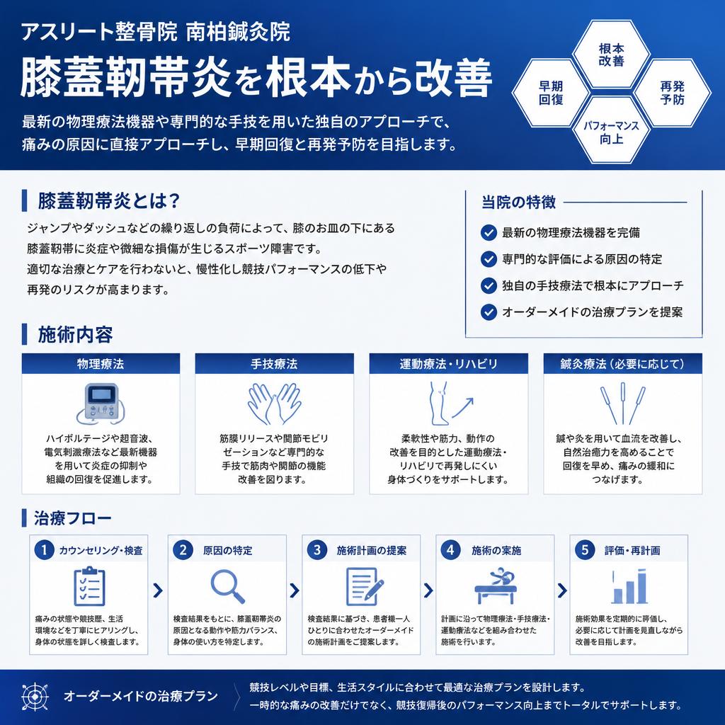 当院の膝蓋靭帯炎治療法