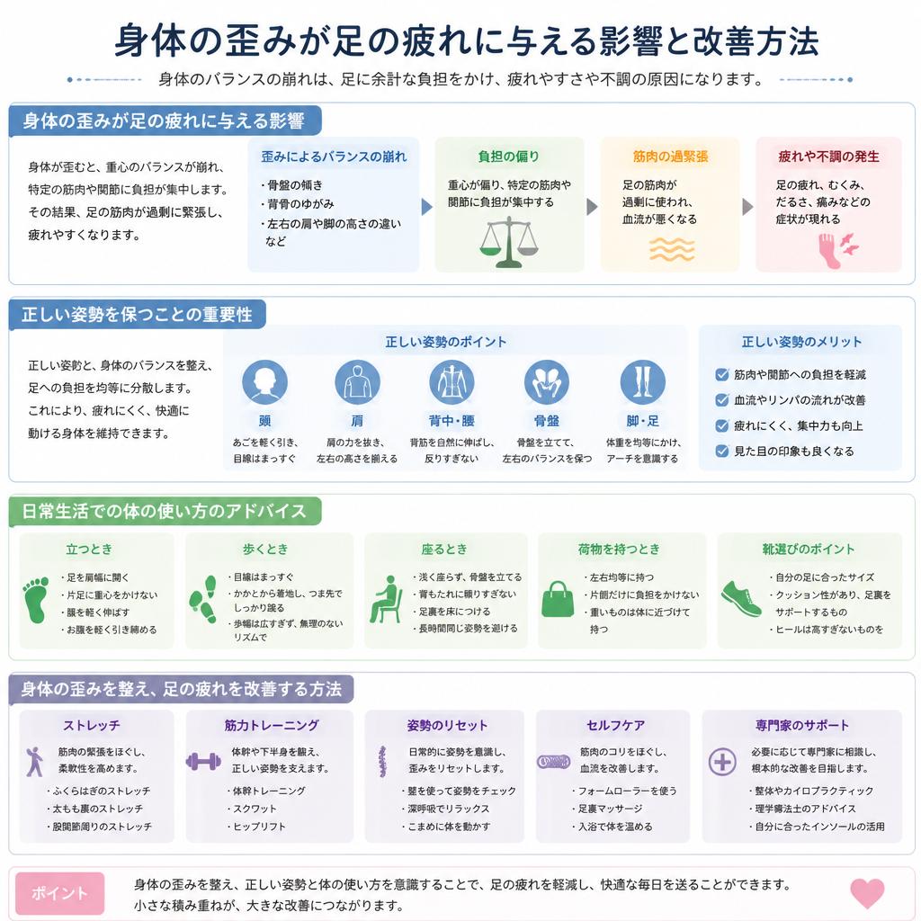 身体の歪みと疲労の関係