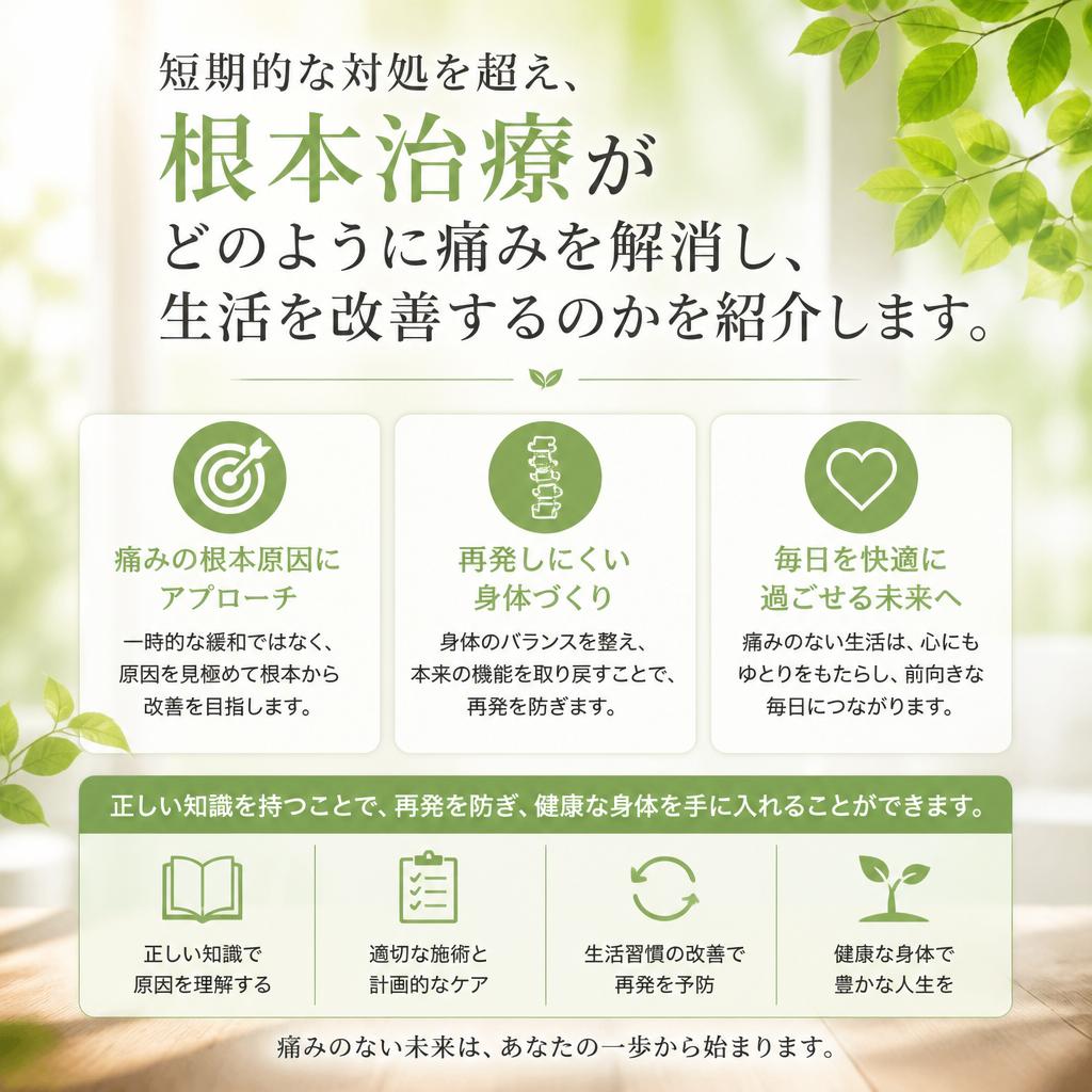 根本治療の重要性